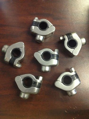 Lot of 6 Behringer Grp. No. 2 Clamps Rod Holders 3/4 T