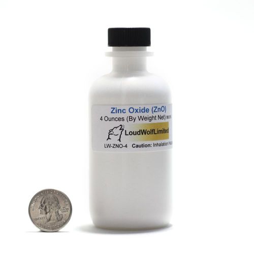 Zinc Oxide  Ultra-Pure (99.99%)  Fine Powder  4 Oz  SHIPS FAST from USA