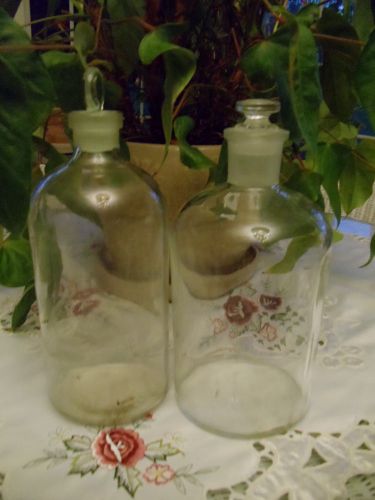 PYREX 1/2 Gallon Glass Bottles Vintage