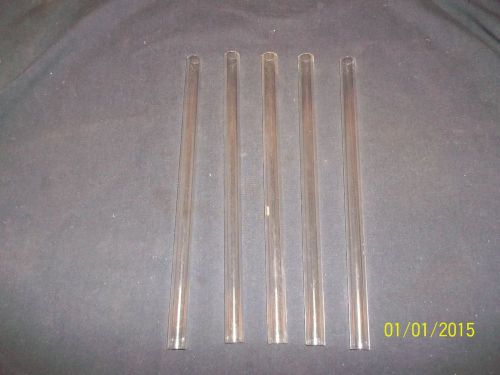 VINTAGE PYREX SCIENCE LABORATORY APOTHECARY COMBUSTION TUBES 12 x5/8 &#034; LOT OF 5