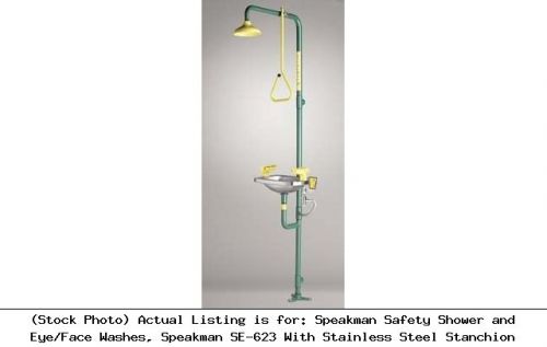 Speakman safety shower and eye/face washes, speakman se-623 with stainless steel for sale