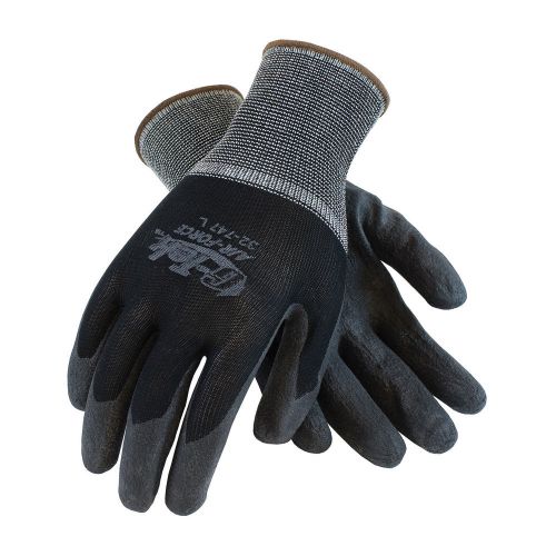 G tek work gloves black 3pair pack size lg for sale