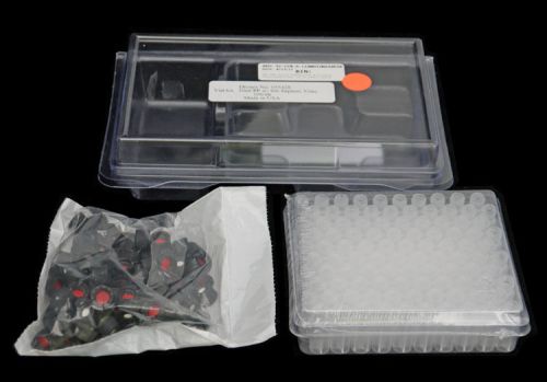 New 100x dionex 055428 0.3ml autosampler polypropylene vial kit pp w/slit septum for sale