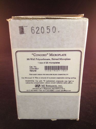 Box of 25 MJ Research &#034;Concord&#034; 96-Well Polycarbonate Skirted Microplates