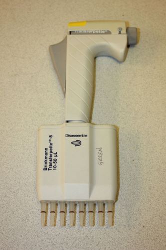 Brinkmann Transferpette-8, Multichannel Pipette, 10 - 50 uL, 8 Channels