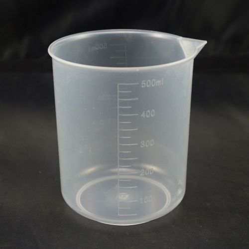 500ml measuring cup graduated plastic beaker new x12 for sale