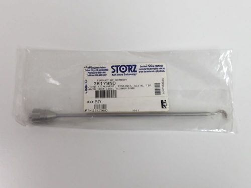 Karl storz 28179nd suture attachment straight distal tip curved hook like 8.2mm for sale