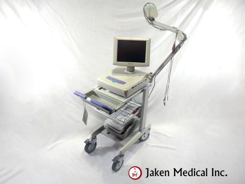 Reconditioned Nihon Kohden 1550A Cardiofax V EKG System with Stress &amp; Cart