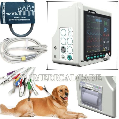 Veterinary patient monitor  6 parameters + thermal printer cms6000b for sale