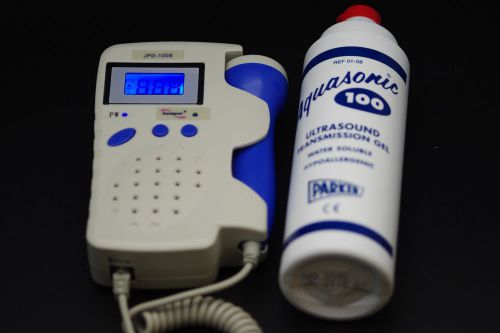 Angelsounds jpd-100b fetal doppler 3mhz w/battery, charger, 0.25 lite bottle gel for sale