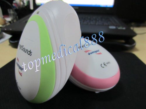 2015 fetal doppler green/pink Prenatal Heart Monitor Earphone USB Healthcare FDA