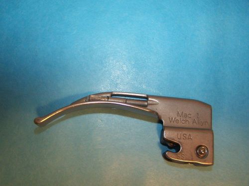 Welch Allyn Laryngoscope Blade Mac 1 SS 69041 Help Orphans! DG*