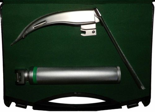 McCoy Fiber Optic Laryngoscope Set W/Flex Tip Blade # 3, Free World Wide Shiping