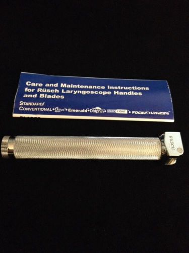 NEW RUSCH Laryngoscope Handle Small Battery Operated 041202