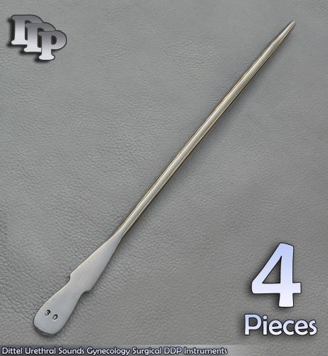 4 Pieces Of Dittel Urethral Sounds # 30 Fr Gynecology Surgical DDP Instruments