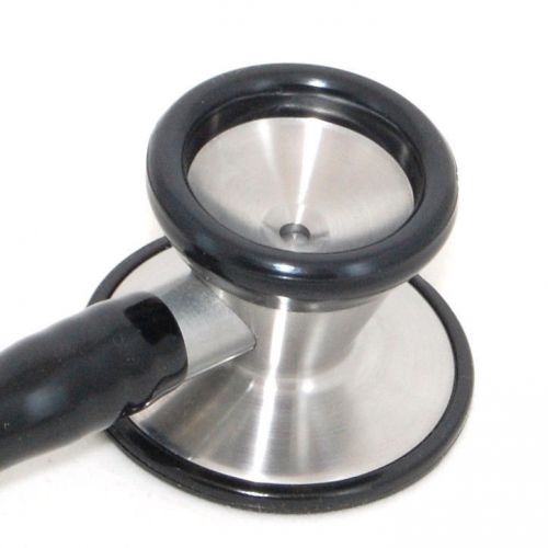 Dual head with bell cardiology stethoscope professional quality - 3 stars black for sale