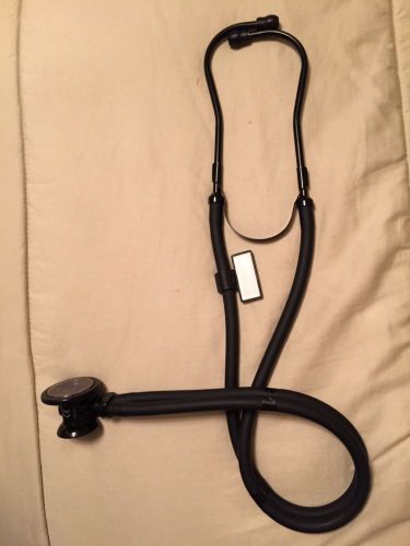 MDF® Dual Head Lightweight Stethoscope - All Black, Free Shipping, New
