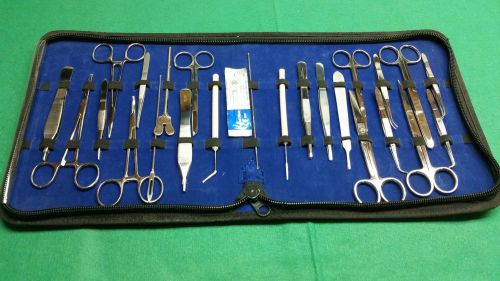 55 PCS BIOLOGY LAB ANATOMY MEDICAL STUDENT DISSECTION SURGERY INSTRUMENTS KIT