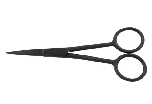 2 Dissecting Scissors 4.5&#034; black coated surface, student and hobby tools