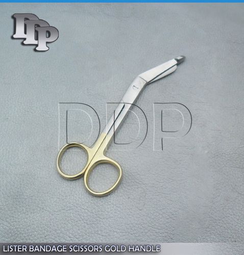 Lister Bandage Scissors 3.5&#034; With Gold Handles Surgical