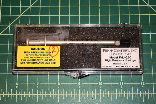 Penn Century Model: FMJ-250 High Pressure Syringe W/ Case, Used