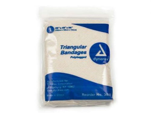 Dynarex 40&#034;x40&#034;x56&#034; Triangular Bandages, 12 Bandages, DYN3680