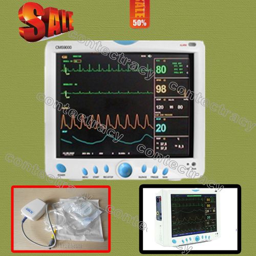 Ce&amp;fda icu patient monitor, ecg nibp spo2 resp temp with etco2,12.1&#034;color,contec for sale