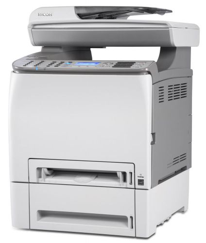 Ricoh aficio spc250sf color laser fax, copier, printer, scanner w/wireless netwo for sale