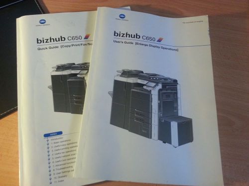 Konica Minolta Bizhub C650 Manuals