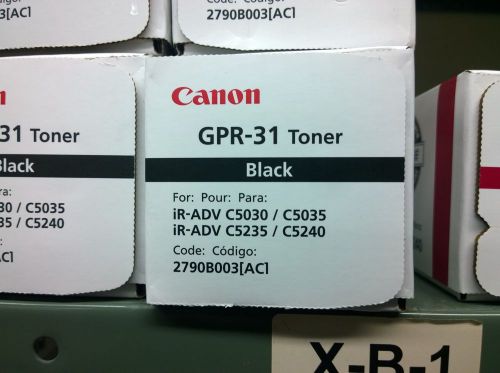 Canon brand new oem genuine black toner gpr 31 2790b003 ac ir advance 5030 5035