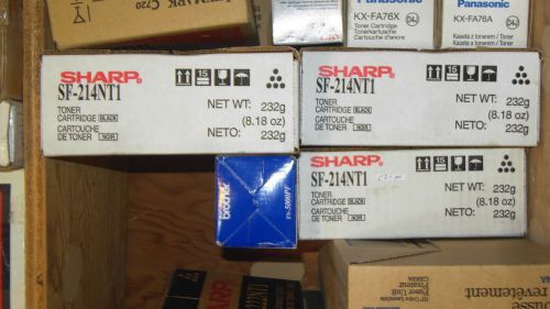 Lot of 3 x SF-214NT1 Genuine Sharp Black Toner SF-1430 SF-2014 SF-2114 SF-2214