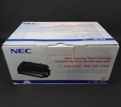 New sealed Genuine OEM NEC BLACK NOIR TONER CARTRIDGE 20-150 Box #3