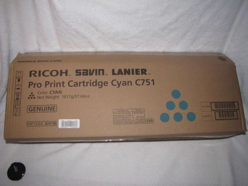 RICOH LANIER PRO SAVIN C651EX C751 C751EX CYAN 828188 TONER CARTRIDGE - FAST