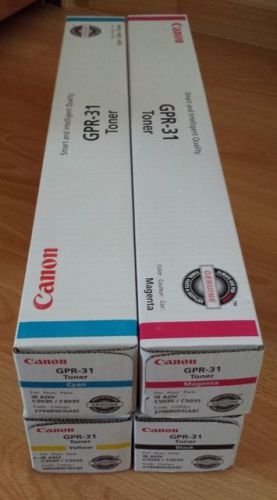 New CMYK CANON Genuine GPR-31 Toner Cartridge for iR ADV C5030/C5035