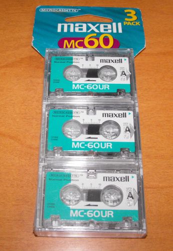 Maxell MC60 Microcassettes 3-Pack