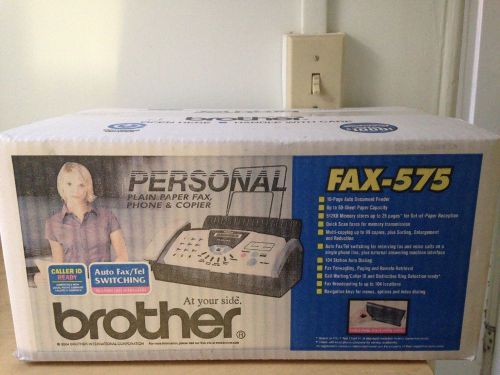 brand new sealed brother fax 575 Plain Paper Fax, Phone, Copier
