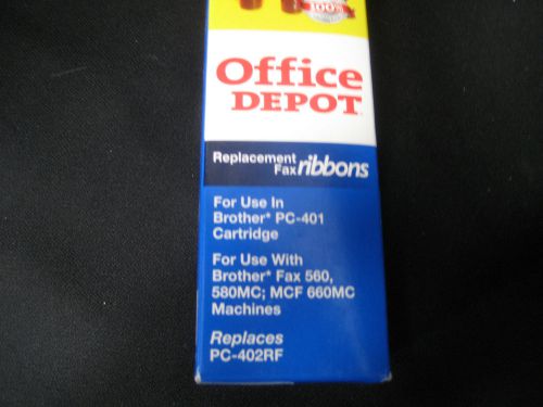 Replacement Fax ribbon Brother PC401 cartridge use with Brother fax see list