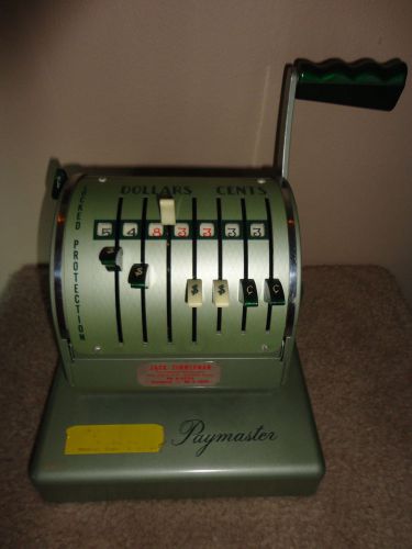 The Paymaster - Vintage Check Writer