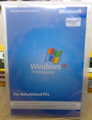 Brand new windows xp professional sp3 -- full version with coa, product key &amp; hd for sale