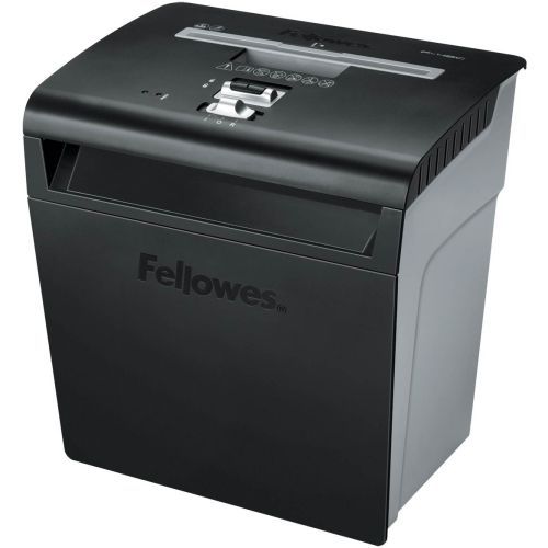 Fellowes 3224905 shredder cross-cut 8 sheet cap 14-3/16&#034; x14-3/16&#034; x10&#034;  bk/gy for sale