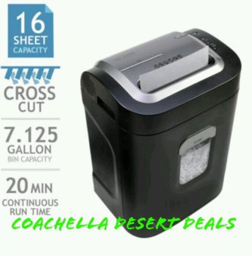 Royal® 16-Sheet Cross-cut Shredder 7 Gallon Basket Model 1620 MX CD Credit Card
