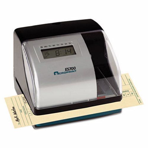 Acroprint ES700 Digital AutomaticTime Recorder, Silver and Black (ACP010182000)