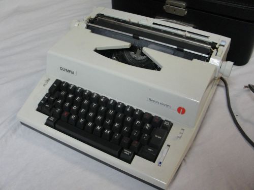 Olympia Report Electric Portable Typewriter w/ Case