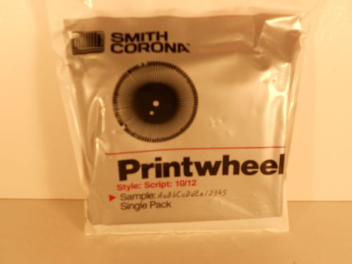 SMITH CORONA H Series Printwheel Script 10/12   H59543  New-in-Package
