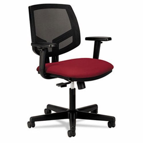 Hon Mesh Back Task Chair with Synchro-Tilt, Crimson Fabric (HON5713GA42T)