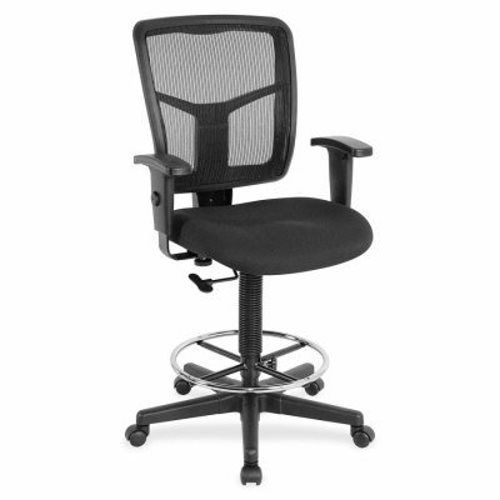 Lorell Mid-Back Stool Chair, 26&#034;x21&#034;x50&#034;, Black (LLR86801)