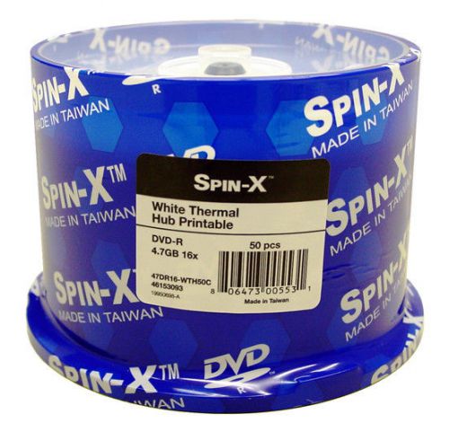200 prodisc 16x dvd-r white thermal hub printable blank recordable dvd media for sale
