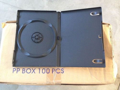Black dvd cases 100 pack/case