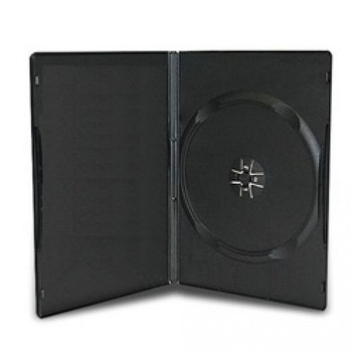 100 slim black single dvd cases 9mm for sale