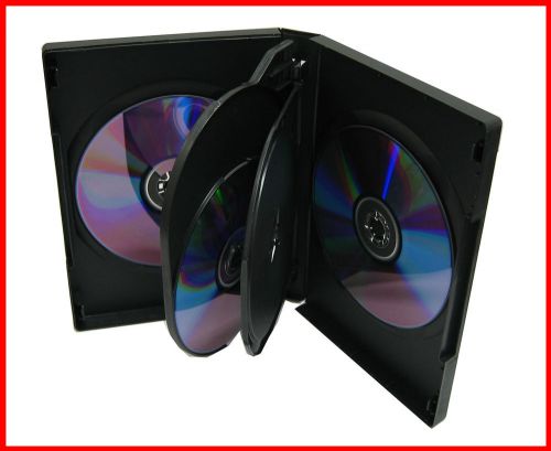 27mm Full Size 5 Tray DVD Movie Game Case Black Multi 5 Disc 20 Pk Canada n USA
